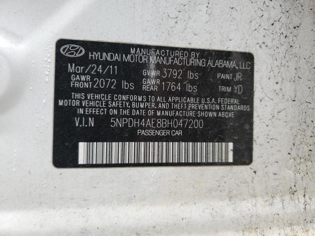 Photo 11 VIN: 5NPDH4AE8BH047200 - HYUNDAI ELANTRA 