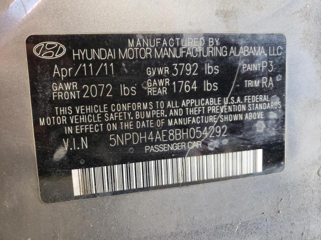 Photo 11 VIN: 5NPDH4AE8BH054292 - HYUNDAI ELANTRA GL 