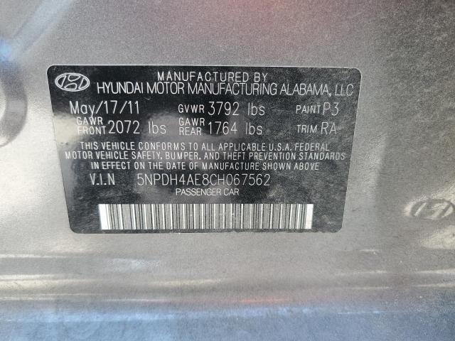 Photo 9 VIN: 5NPDH4AE8CH067562 - HYUNDAI ELANTRA GL 