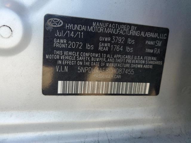 Photo 11 VIN: 5NPDH4AE8CH087455 - HYUNDAI ELANTRA GL 