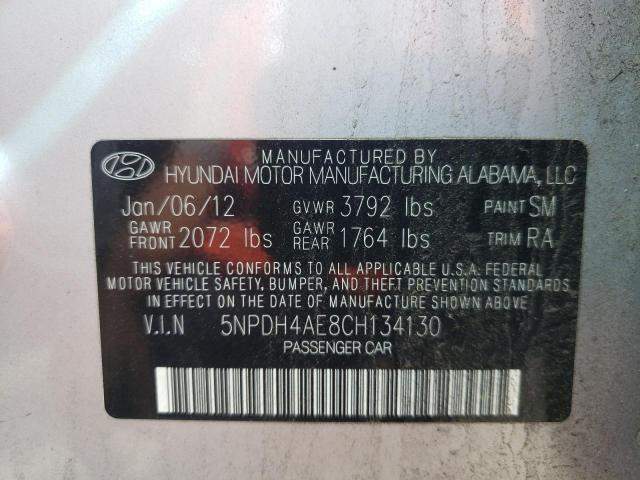 Photo 9 VIN: 5NPDH4AE8CH134130 - HYUNDAI ELANTRA 