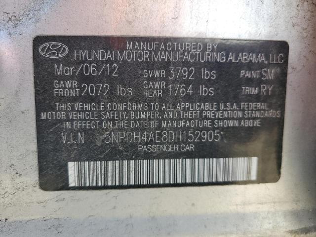 Photo 11 VIN: 5NPDH4AE8DH152905 - HYUNDAI ELANTRA 