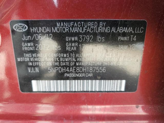 Photo 11 VIN: 5NPDH4AE8DH187556 - HYUNDAI ELANTRA GL 