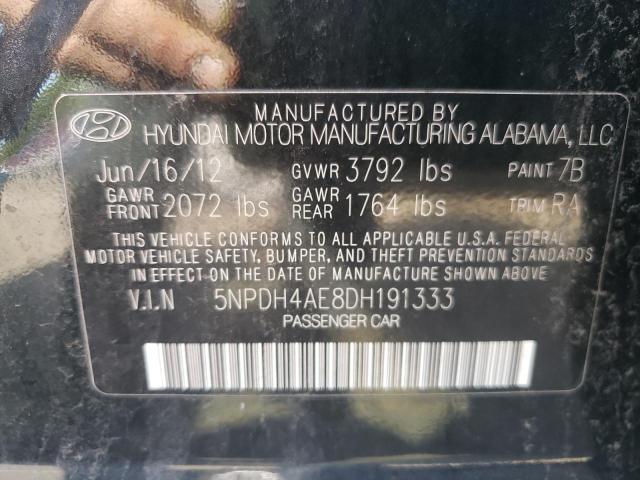 Photo 9 VIN: 5NPDH4AE8DH191333 - HYUNDAI ELANTRA GL 