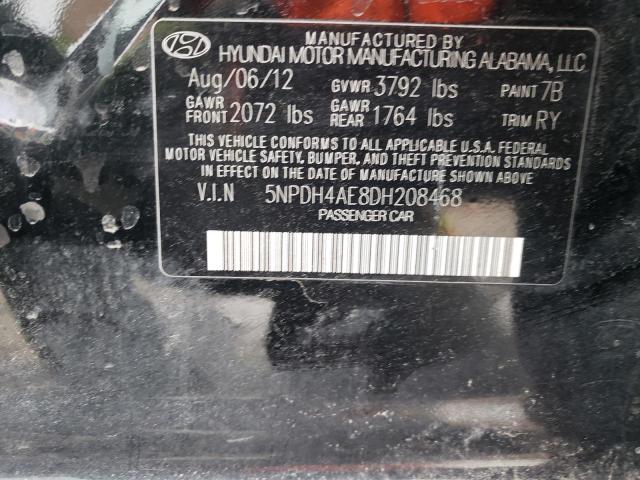 Photo 12 VIN: 5NPDH4AE8DH208468 - HYUNDAI ELANTRA GL 