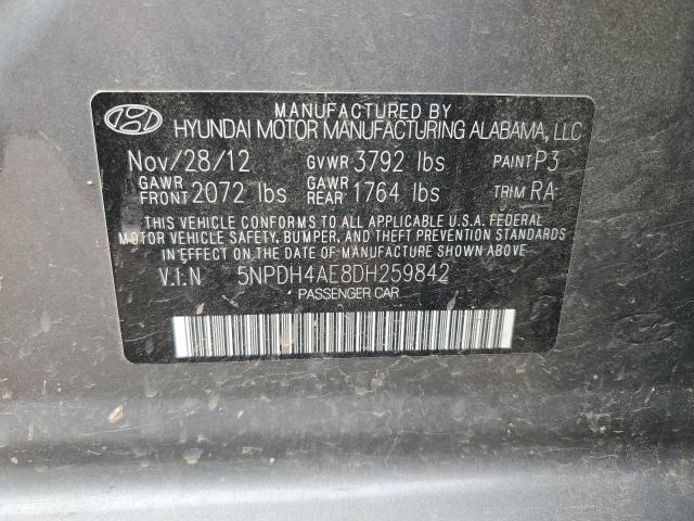 Photo 11 VIN: 5NPDH4AE8DH259842 - HYUNDAI ELANTRA 