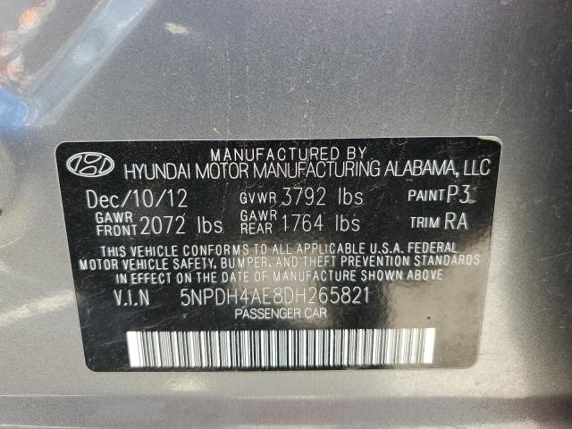 Photo 12 VIN: 5NPDH4AE8DH265821 - HYUNDAI ELANTRA 