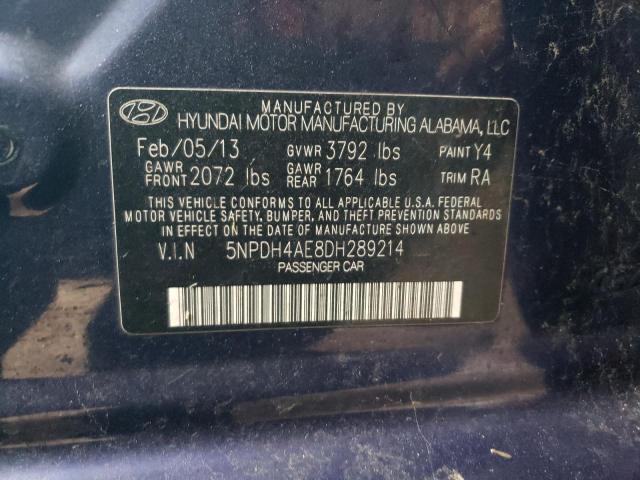 Photo 11 VIN: 5NPDH4AE8DH289214 - HYUNDAI ELANTRA GL 