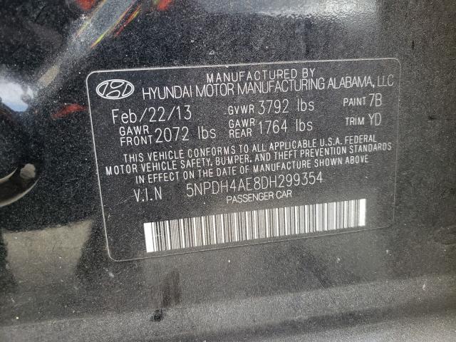 Photo 9 VIN: 5NPDH4AE8DH299354 - HYUNDAI ELANTRA GL 