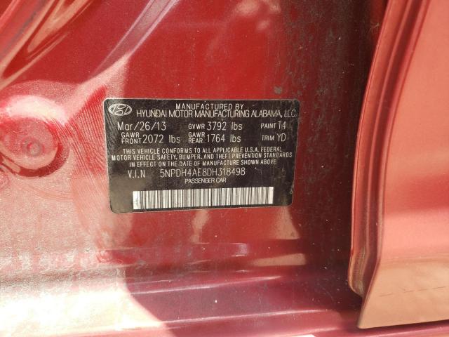 Photo 11 VIN: 5NPDH4AE8DH318498 - HYUNDAI ELANTRA GL 