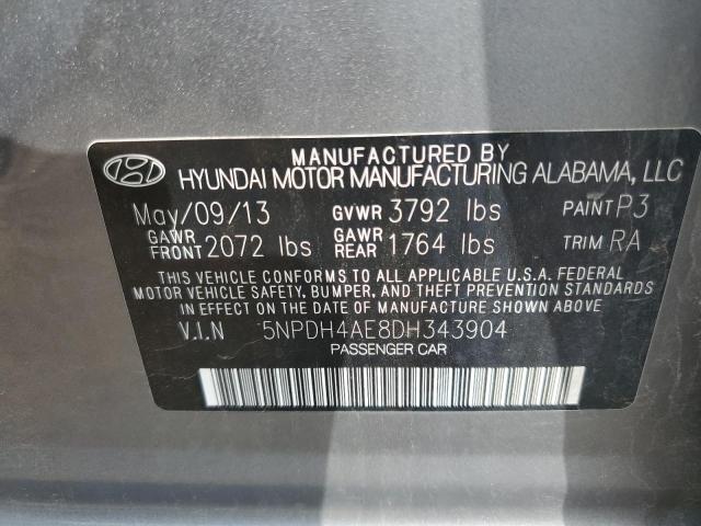 Photo 11 VIN: 5NPDH4AE8DH343904 - HYUNDAI ELANTRA 