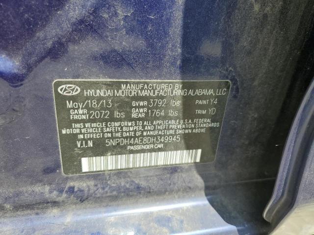 Photo 11 VIN: 5NPDH4AE8DH349945 - HYUNDAI ELANTRA 