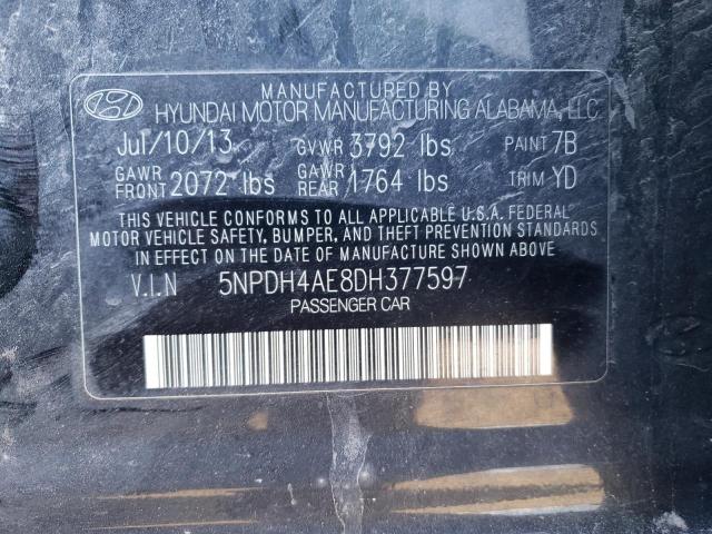 Photo 11 VIN: 5NPDH4AE8DH377597 - HYUNDAI ELANTRA GL 