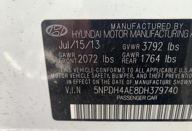 Photo 9 VIN: 5NPDH4AE8DH379740 - HYUNDAI ELANTRA GL 