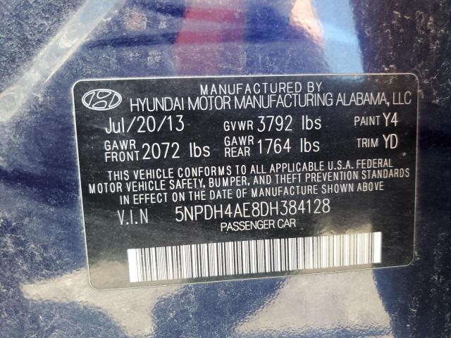 Photo 11 VIN: 5NPDH4AE8DH384128 - HYUNDAI ELANTRA 