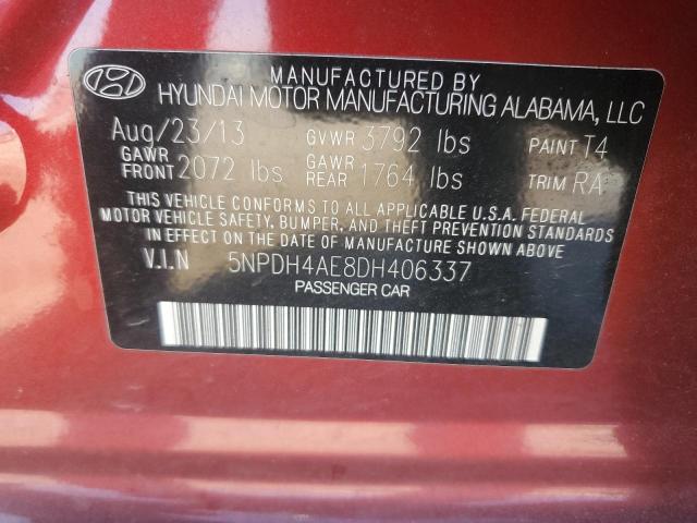 Photo 11 VIN: 5NPDH4AE8DH406337 - HYUNDAI ELANTRA 