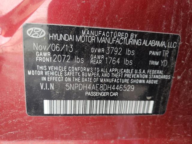 Photo 9 VIN: 5NPDH4AE8DH446529 - HYUNDAI ELANTRA GL 