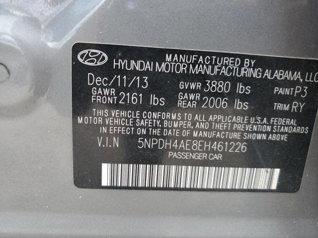 Photo 12 VIN: 5NPDH4AE8EH461226 - HYUNDAI ELANTRA SE 