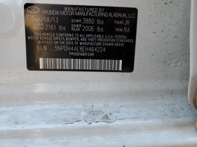 Photo 11 VIN: 5NPDH4AE8EH464224 - HYUNDAI ELANTRA SE 