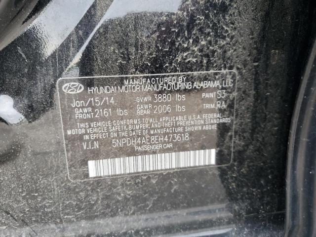 Photo 11 VIN: 5NPDH4AE8EH473618 - HYUNDAI ELANTRA 