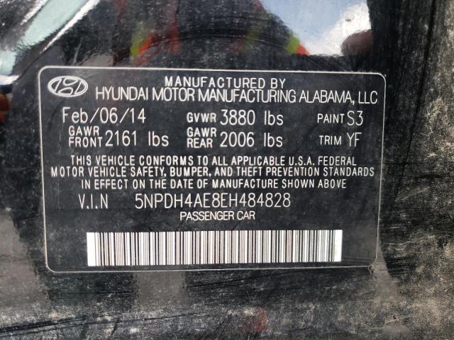 Photo 9 VIN: 5NPDH4AE8EH484828 - HYUNDAI ELANTRA SE 