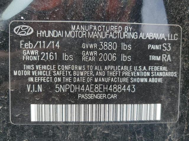 Photo 11 VIN: 5NPDH4AE8EH488443 - HYUNDAI ELANTRA 