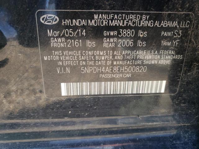 Photo 9 VIN: 5NPDH4AE8EH500820 - HYUNDAI ELANTRA SE 