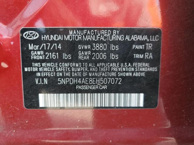 Photo 11 VIN: 5NPDH4AE8EH507072 - HYUNDAI ELANTRA 