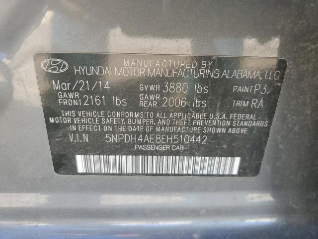 Photo 11 VIN: 5NPDH4AE8EH510442 - HYUNDAI ELANTRA 