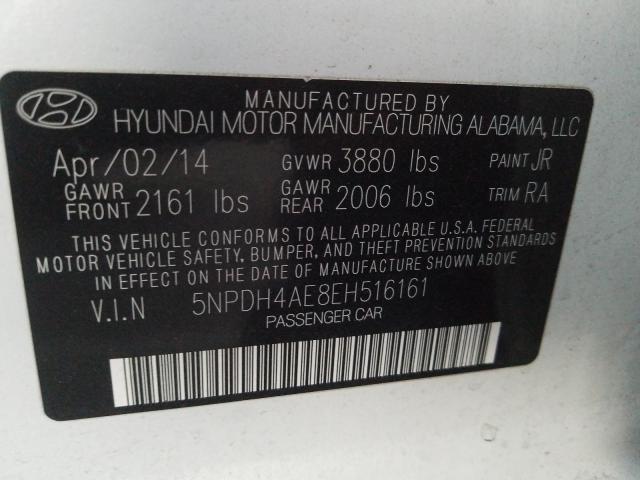 Photo 9 VIN: 5NPDH4AE8EH516161 - HYUNDAI ELANTRA SE 