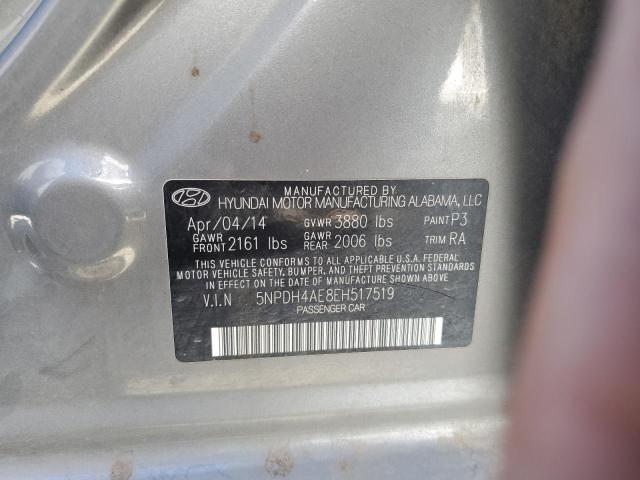 Photo 11 VIN: 5NPDH4AE8EH517519 - HYUNDAI ELANTRA SE 