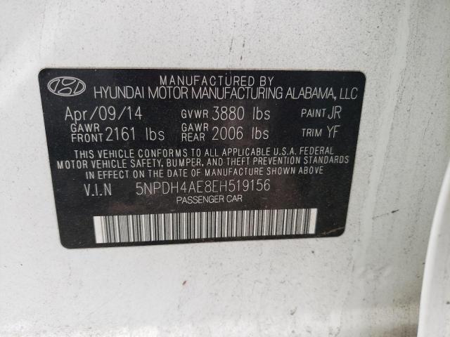 Photo 11 VIN: 5NPDH4AE8EH519156 - HYUNDAI ELANTRA SE 