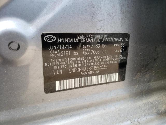 Photo 11 VIN: 5NPDH4AE8FH553535 - HYUNDAI ELANTRA SE 