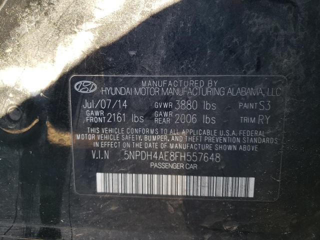 Photo 12 VIN: 5NPDH4AE8FH557648 - HYUNDAI ELANTRA 