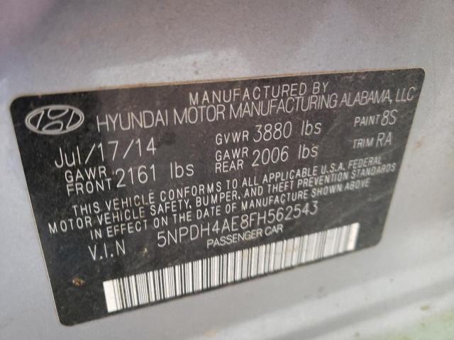 Photo 9 VIN: 5NPDH4AE8FH562543 - HYUNDAI ELANTRA SE 