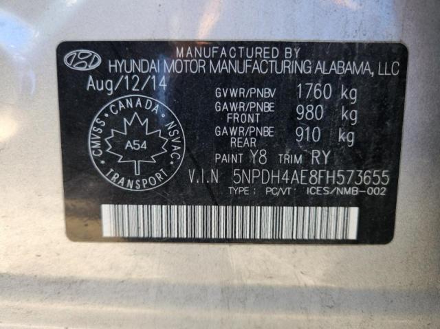 Photo 7 VIN: 5NPDH4AE8FH573655 - HYUNDAI ELANTRA SE 