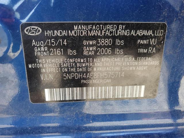 Photo 11 VIN: 5NPDH4AE8FH575714 - HYUNDAI ELANTRA 