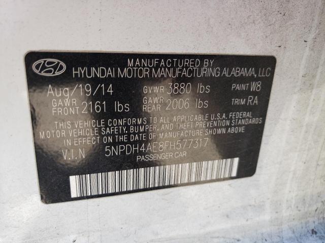 Photo 11 VIN: 5NPDH4AE8FH577317 - HYUNDAI ELANTRA SE 