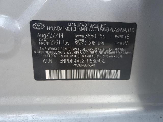 Photo 11 VIN: 5NPDH4AE8FH580430 - HYUNDAI ELANTRA 