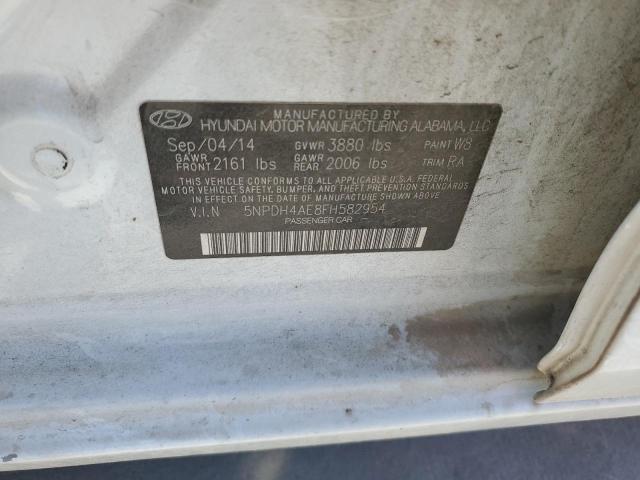 Photo 11 VIN: 5NPDH4AE8FH582954 - HYUNDAI ELANTRA SE 