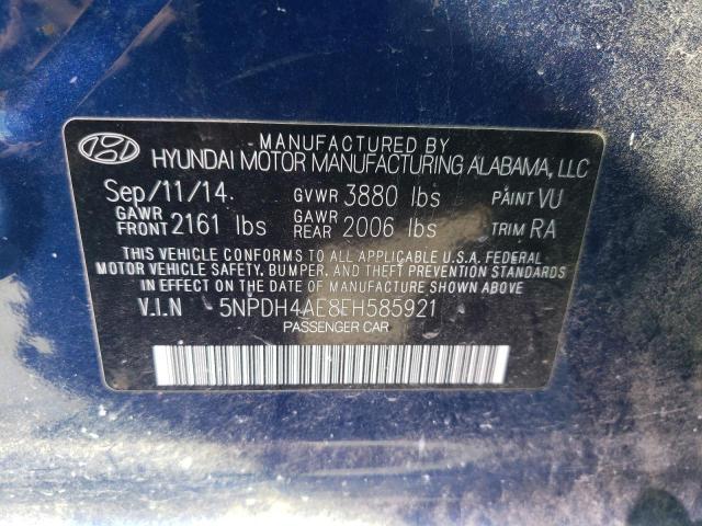 Photo 11 VIN: 5NPDH4AE8FH585921 - HYUNDAI ELANTRA SE 