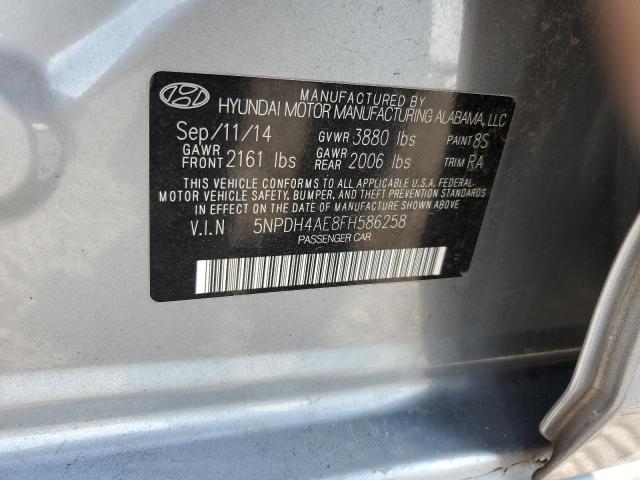 Photo 9 VIN: 5NPDH4AE8FH586258 - HYUNDAI ELANTRA SE 