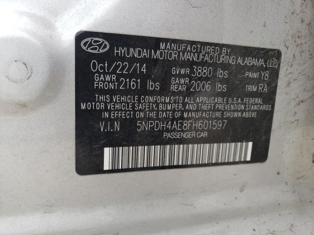 Photo 9 VIN: 5NPDH4AE8FH601597 - HYUNDAI ELANTRA 