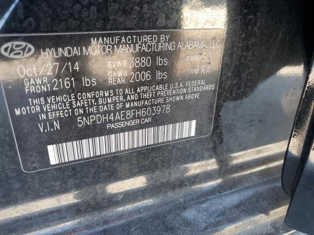 Photo 11 VIN: 5NPDH4AE8FH603978 - HYUNDAI ELANTRA 