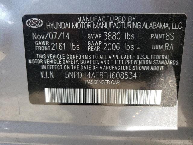 Photo 11 VIN: 5NPDH4AE8FH608534 - HYUNDAI ELANTRA SE 