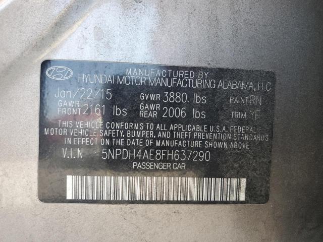 Photo 11 VIN: 5NPDH4AE8FH637290 - HYUNDAI ELANTRA 4D 