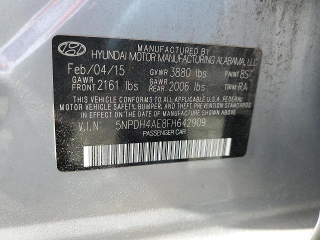 Photo 12 VIN: 5NPDH4AE8FH642909 - HYUNDAI ELANTRA 