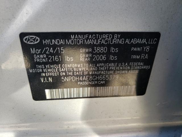 Photo 9 VIN: 5NPDH4AE8GH665379 - HYUNDAI ELANTRA SE 