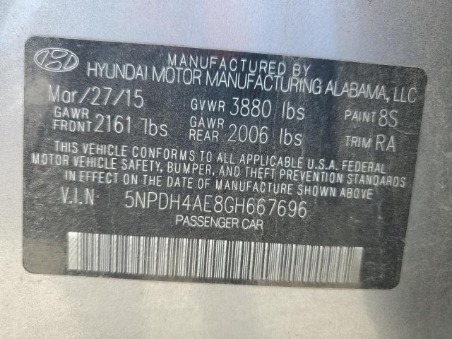 Photo 12 VIN: 5NPDH4AE8GH667696 - HYUNDAI ELANTRA SE 