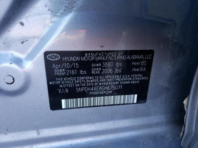 Photo 11 VIN: 5NPDH4AE8GH675071 - HYUNDAI ELANTRA SE 